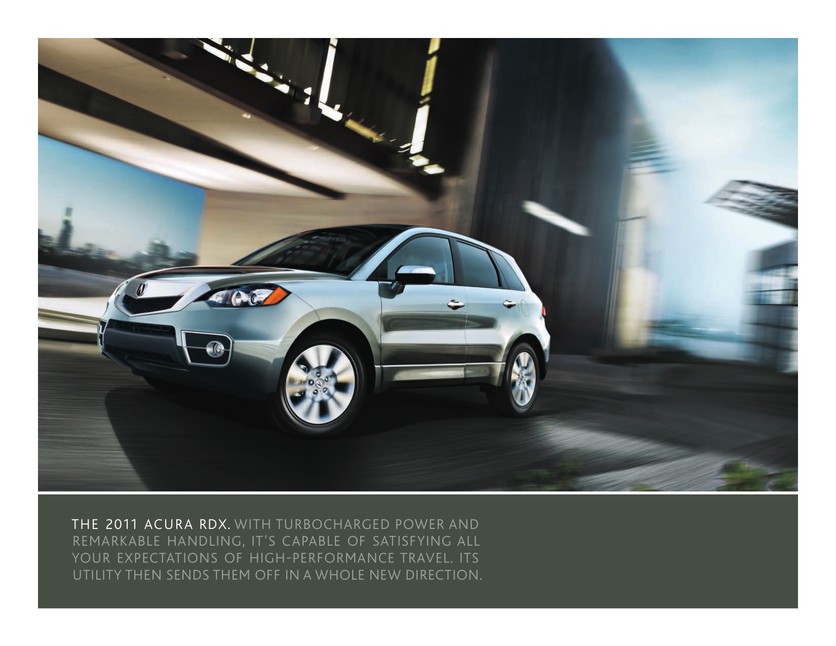 2011 Acura RDX Brochure Page 1